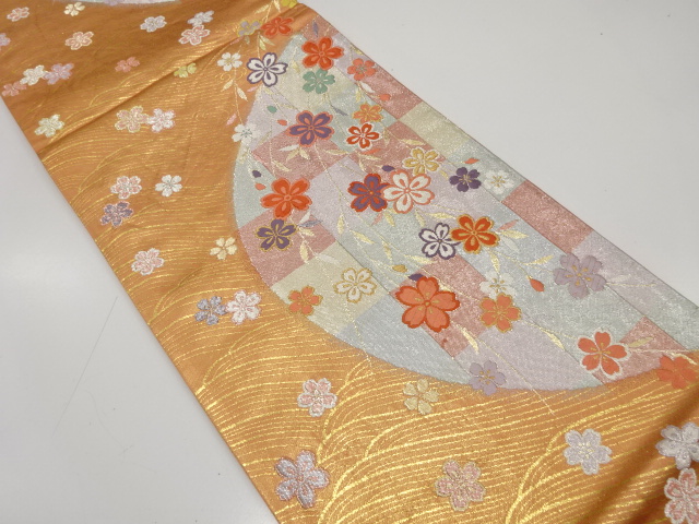JAPANESE FUKURO OBI / WOVEN WEEPING SAKURA